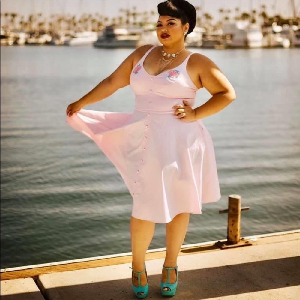 Pink Seashell Detail Dress